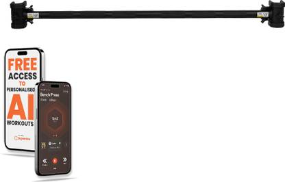 The Cube Powerbar CONNECT Barbell STRAIGHT ROD Compatible with Adjustable Dumbbells Multi-training Bar