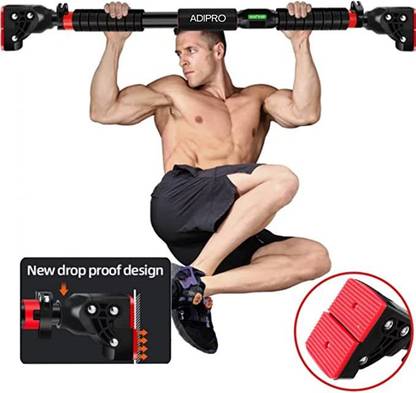 Adipro Pull Up Bar and Chin Up Bar For Home Workout Door Pullups Rod Stand Pull-up Bar Pull-up Bar