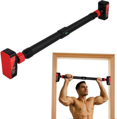 Maxpro Premium Anti-Skid Grip Pull Up Bar for Home Adjustable 93-125cm, Max Load 200Kg Pull-up Bar