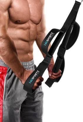 Leosportz Tricep Rope - New Attachment - Two Lengths in One Triceps Bar