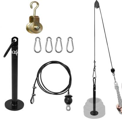 LCARNO 3M Rope Cable Attachment Exercise Machine Attachments Pulley System Gym Multi-training Bar