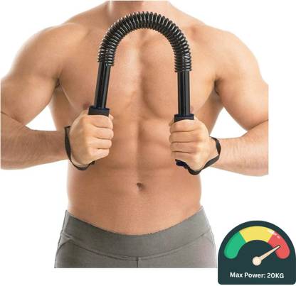 Shopeleven Power Twister Bar 20 KG Home Gym Workout Flex Bar for Men & Women Triceps Bar