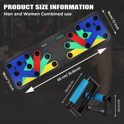 CSC 14 in 1 Pushup Board To Train Chest, Shoulder, Tricep For Home-Workout Push-up Bar