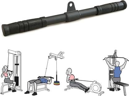 HACKERX Lat Pull Down Bar for Home Gym, Attachments for Pulley System, Gym Cable Machine Multi-training Bar