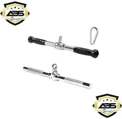 ABSSports LAT Pull Down Cable Bar Machine Attachments for Gym, Rotating Straight Bar Multi-training Bar