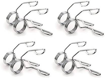 SUPERBULL Olympic Barbell Spring Lock Coller - Barbell Spring Lock (48MM) pack of 6 Parallel Bar