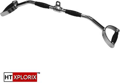 HT XPLORIX Double D Lat Pull Down Handle Bar 38-Inch Cable Attachment for Back & Upper Body Multi-training Bar