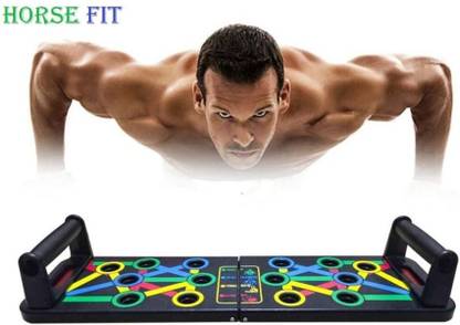 HORSE FIT 1 Multi-Functional Plastic Pair pushup Board (PACK OF 1) Push-up Bar