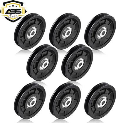 ABSSports 8 pcs Bearing Pulley Wheel Replace For Gym Equipment Part. Multi-training Bar