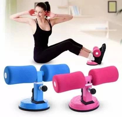Earthpex Self-Suction Sit-up Floor Bar|Home Gym|Push-Up Assistant Setup (Unisex) Sit-up Bar