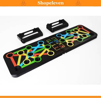 Shopeleven Portable Push Up Board System, 14-in-1 Body Building Exercise Tools Workout Push-up Bar