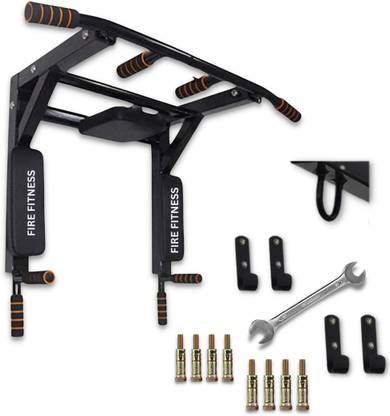 FIRE FITNESS Pull up Bar, for dip station, dips bar, portable pull ups bar, height increasing Pull-up Bar
