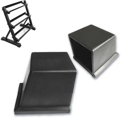 LCARNO 3 X 1.5 Inch Rubber Inclined Foot Cover/Rectangle Antislip Protector End Cap Multi-training Bar