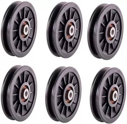 Dinetic ® 6 pcs Bearing Pulley Wheel Replace For Gym Equipment Part. Multi-training Bar
