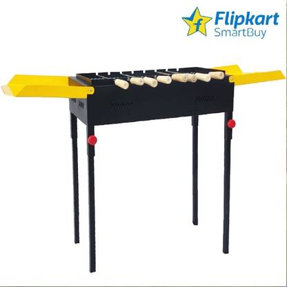 Flipkart SmartBuy 2-in-1 Dual-Cart Coal Griller, Flip BBQ with Detachable Leg for Easy Transport Charcoal Grill