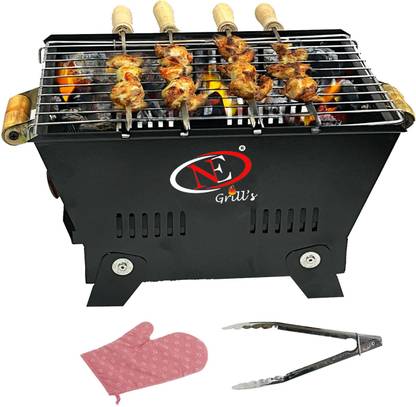 NE GRILLS classicBBQgrillwithforskewersandonegrill Charcoal Grill