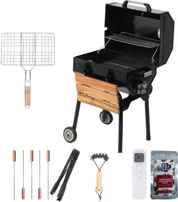 Peng Essentials FlameMaster Pro Barbeque set with Premium Accessories Charcoal Grill