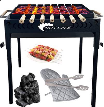 HOT LIFE CommercialBigZambooSize7SkewersStylishLookingBarbeque Charcoal Grill