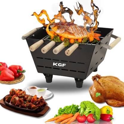 KGF Small Coal Barbecue Griller for Healthy Cooking at Gathering and Outdoor Event Charcoal Grill