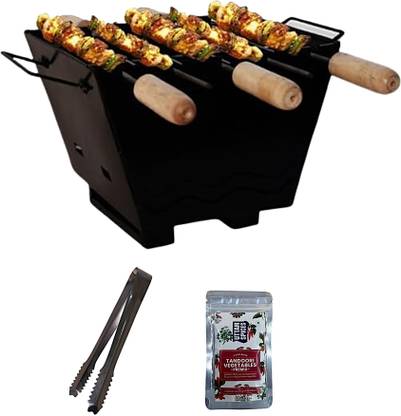 Peng Essentials FireTabletop Barbeque Set with Basic Accessories Charcoal Grill