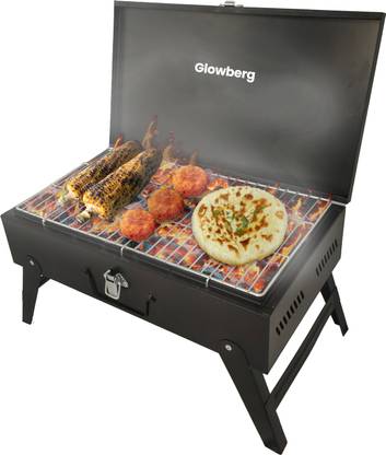 Glowberg Premium Charcoal Briefcase BBQ with Quick Setup Charcoal Grill