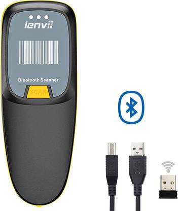 LENVII R999 Mini Wireless Barcode Scanner Portable Bluetooth 2D Barcode Reader 2D Camera Barcode Scanner