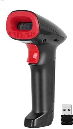 OnlyU 1D 2D Wireless All in One Bluetooth Scanner Laser Barcode Scanner with Stand, Handheld Compatible QR Code & Barcode Button Scan/Induction and Continuous Scan 2D Camera Barcode Scanner