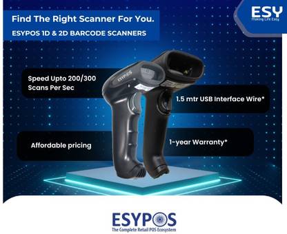 ESYPOS ESB311S Laser Barcode Scanner