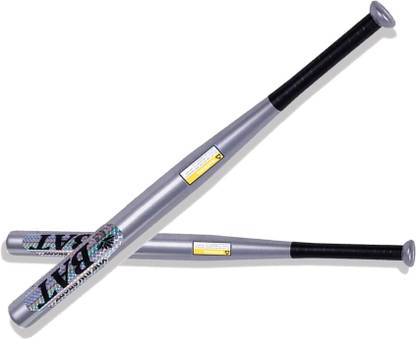 rajshree enterprises meerut RJSM-9-99l Heavy Duty Natural Wood Baseball Bat Self Defense baseball {silver} Willow Baseball  Bat For 15+ Yrs