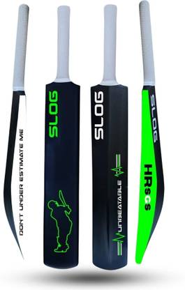HRSGS THE ORIGINAL Slog Full Size (Ideal for 15+) Hard PLastic For tennis Ball PVC/Plastic Cricket  Bat For 15+ Yrs