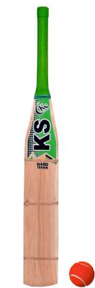 kushm Mongoose Bat For Hard And Soft Tennis Ball ( With 1 Pc Ball ) Kashmir Willow Cricket  Bat For 15+ Yrs