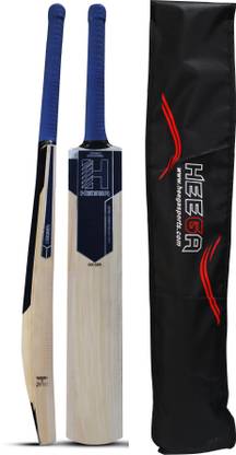 Heega HX-509 Kahmiri Willow bat for Leather Balls Size (5/6 / Harrow/SH/LH) Kashmir Willow Cricket  Bat For 15+ Yrs