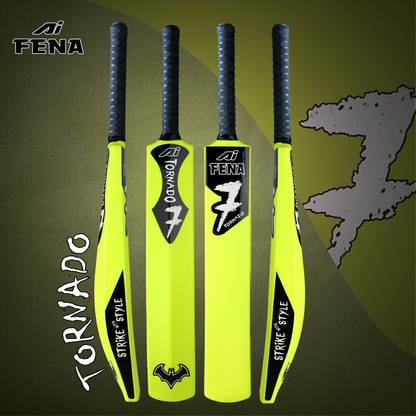 Fena Torando Green Cricket Hard Plastic Full Size PVC/Plastic Cricket Bat PVC/Plastic Cricket  Bat For 15+ Yrs