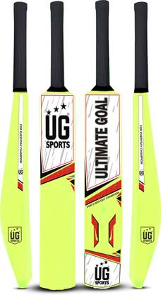 ULTIMATE GOAL Cricket Plastic Bat Youth, Adult|UV Digital Printing |33.4 IN (Green, Full Size) PVC/Plastic Cricket  Bat For 15+ Yrs