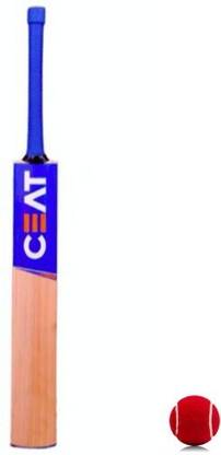 सीयत Bat with Red Tennis Ball new पोपलर विलो क्रिकेट  बैट फॉर 15+ Yrs