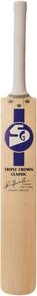 SG Triple Crown Classic Cricket Bat | | Ready to play | For Professional Player English Willow Cricket  Bat For 10 - 12 Yrs
