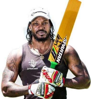 SPARTAN Spirit Chris Gayle 6XR Kashmir Willow Cricket Bat For 15+ Yrs