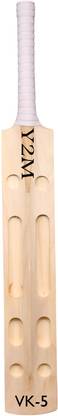 Y2M Ultra Quality Poplar Willow Scoop Design Bat , Plain Bat VK5 Poplar Willow Cricket  Bat For 15+ Yrs