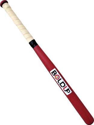 SHADABHANDLOOM BASEBALL BAT WOODEN FOR MEN AND WOMEN (RED) Poplar Willow Cricket  Bat For 15+ Yrs