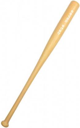 Seven Star Sports STARLEE-9 Heavy Duty Natural Wood Baseball Bat classic baseball {burn} Willow Baseball  Bat For 15+ Yrs