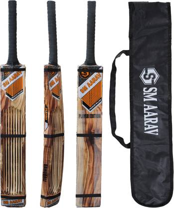 sm aarav NAV KASHMIRI WILLOW BAT WITH BAND Kashmir Willow Cricket  Bat For 15+ Yrs