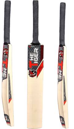 XTROKE The Tiger Edition Premium Willow Cricket Bat For Adv Play Superb Handle &Balance Poplar Willow Cricket  Bat For 15+ Yrs