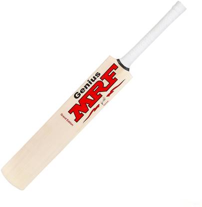 MRF ENDORSED | for Light/Hard Tennis Ball [with Cover] | Full Size (SH) Natural Poplar Willow Cricket  Bat For 15+ Yrs