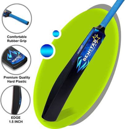 Benstar Plastic bat, Plastic bat for tennis ball PVC/Plastic Cricket Bat (800g) PVC/Plastic Cricket  Bat For 15+ Yrs