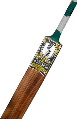 hitterbat Commando (Burnt) Kashmir Willow Cricket  Bat For 15+ Yrs