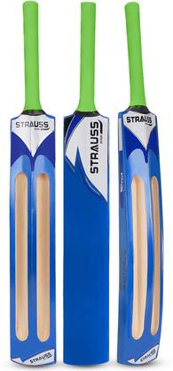 Strauss Scoop Tennis (Blue) Singapore Handle Kashmir Willow Cricket  Bat For 15+ Yrs