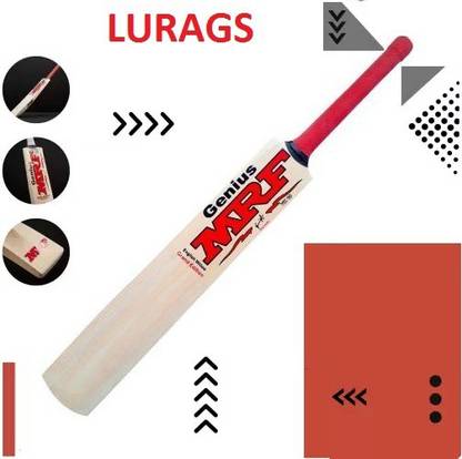 LURAGS MRF (SIZE - 05) NEXT M-101 NEW SERIES CRICKE Poplar Willow Cricket  Bat For 12 - 14 Yrs