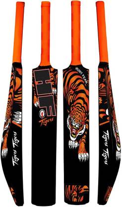HF TIGER Edition Full Size (Ideal for 15+) Hard PLastic For tennis Ball PVC/Plastic Cricket  Bat For 15+ Yrs