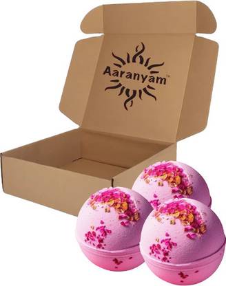Aaranyam Rose Petals Handcrafted With Aromatic Fragrance Bath Balls (Pack of 6)