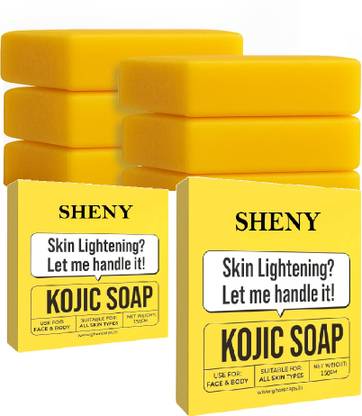 SHENY skin whitening soap safe for daily use on face and body tan remove ( pack of -2)